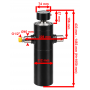 SIŁOWNIK HYDRAULICZNY WYWROTU PRZYCZEPY 6T 1050 mm, 105 cm 4-STOPNIOWY.